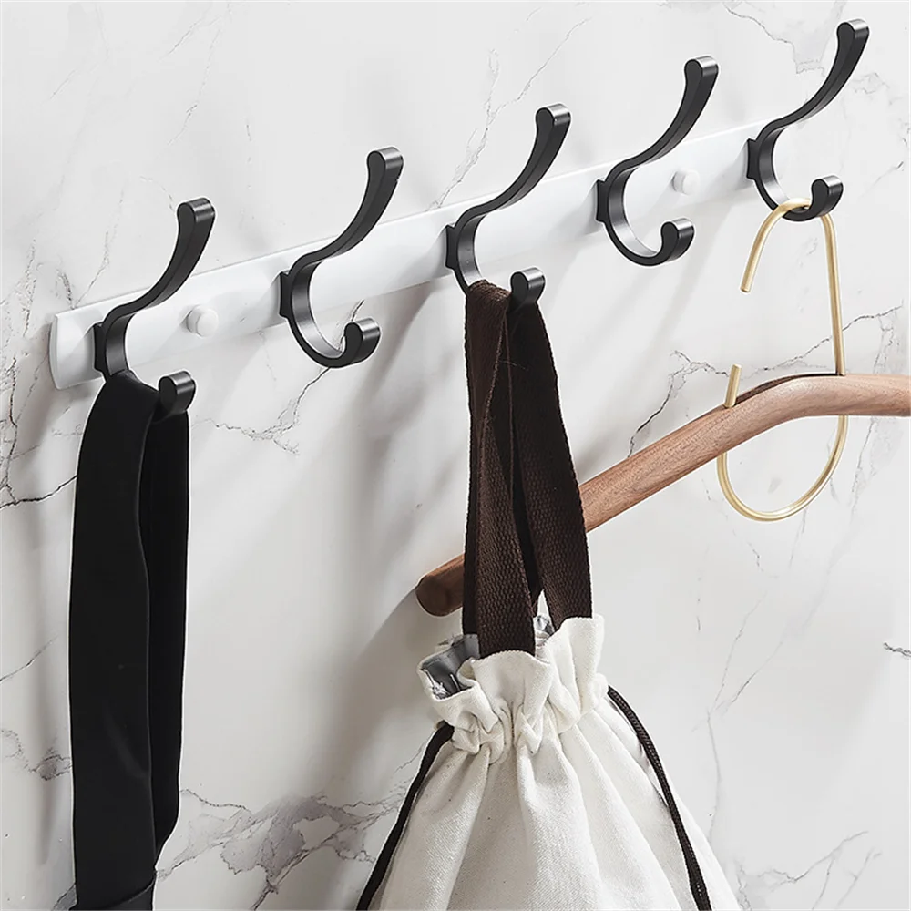 Clothes Hanger Black Towel Hook Clothes Hook For Bathroom Acces
