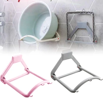 

Newest Bathroom Washbasin Rack Automatic Rebound Basin Rack with Suction Cup for Basin Hanging