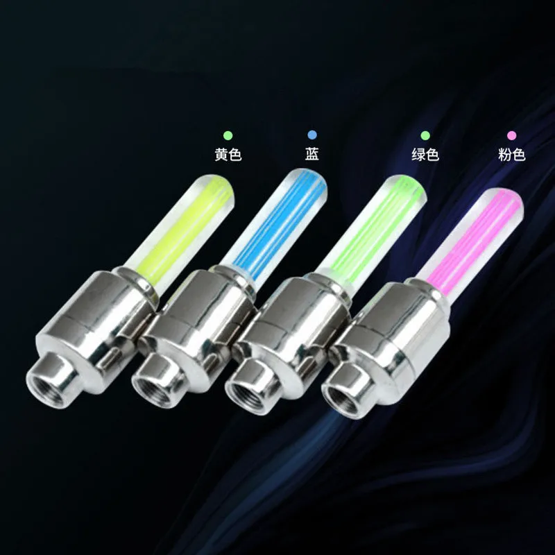 Bicycle LED Light Tire Valve Cap Bicycle Flash Light Mountain Road Bike Cycling Tyre Lights warning light mountain bike accesso