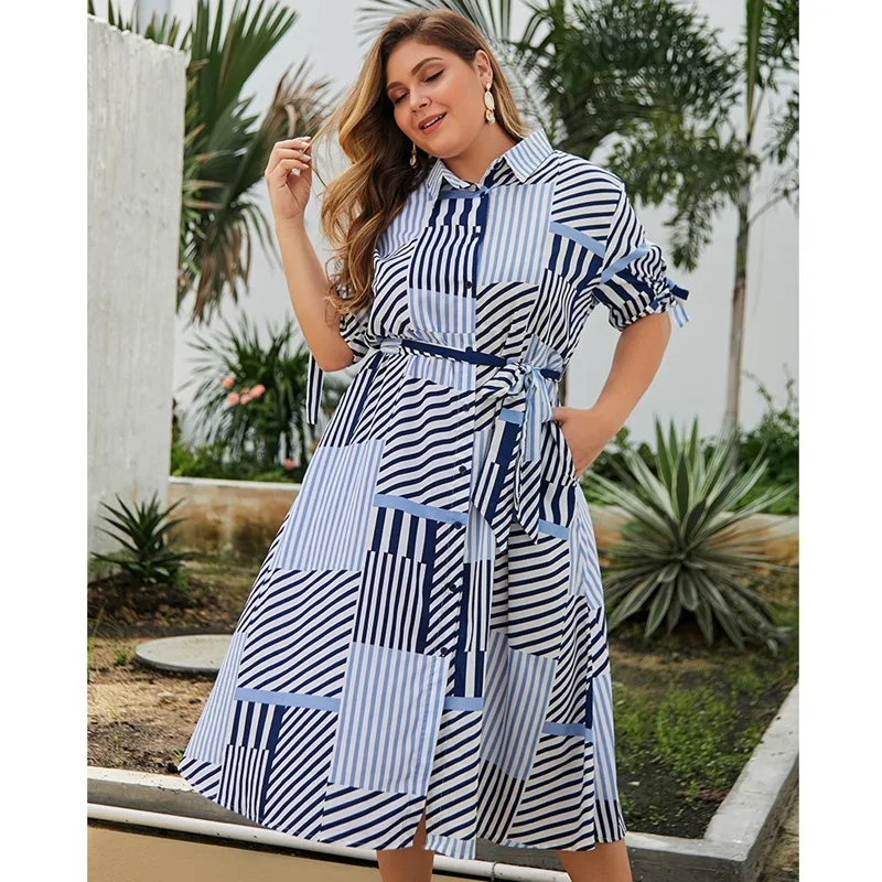 Женское платье женское модное темпераментное большого размера Повседневное в