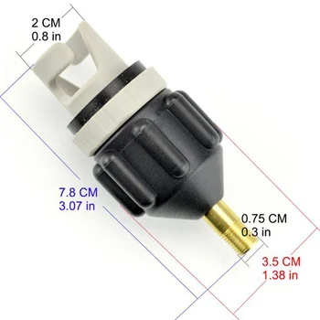 

Air Paddle Board Inflatable Port Kayak Surfboard Valve Valve Charger Connector Rubber Boats Air Valve Adapters Including