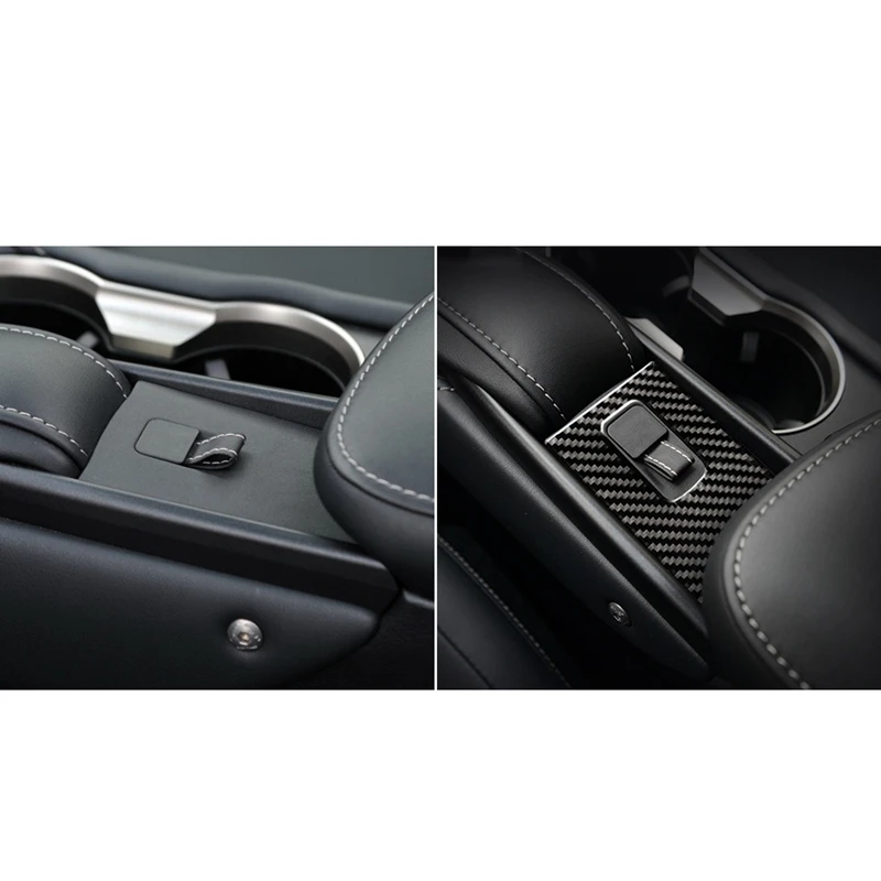 Armrest Box Black Carbon Fiber Sticker for Lexus NX200 200T 300H