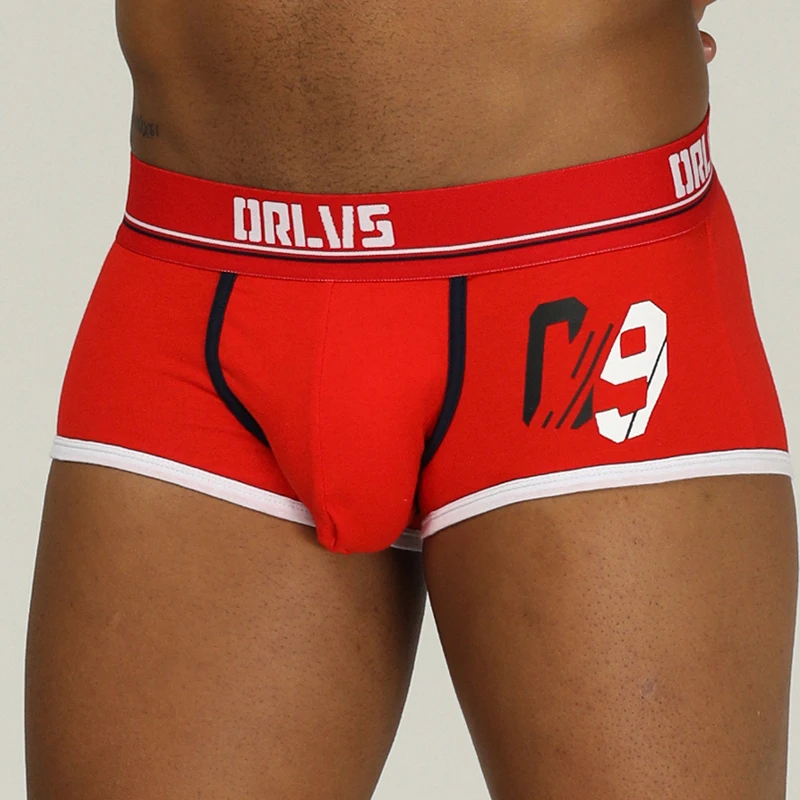 ORLVS Брендовое Нижнее белье Мужчины Боксеры хлопок cueca tanga дышащие calzoncillo мужские трусы-боксеры удобные трусики мужские брюки