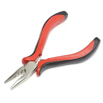 

Professional Hairdressing Hair Extension Tools, Plastic Handle Rods, Rods, Toothed Three-Hole Silicone Hairline, Pliers, Ri C2B6