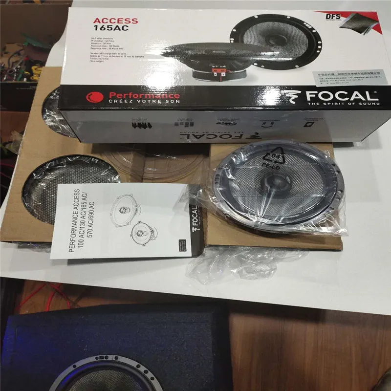 Focal 165 AC - Altavoces coaxiales para coche (6,5 pulgadas, 16,5 cm, 2  vías, 120 W)