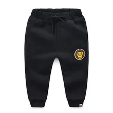 Детская одежда для мальчиков; повседневные спортивные брюки из чистого хлопка; спортивные брюки; зима