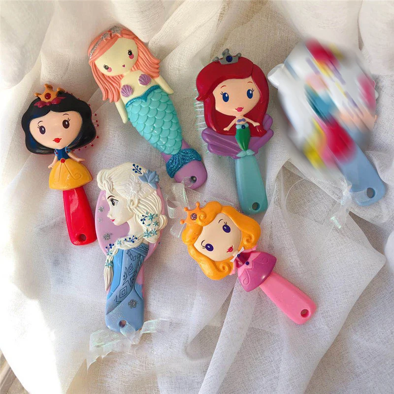 Расческа для волос Disney Princess Frozen Brosse Cheveux детская мягкая Антистатическая щетка