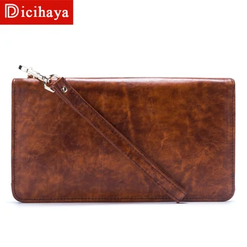 

Men Wallets Retro Classic Long Clutch Style Card Holder Male Purse Quality Zipper Large Capacity Big Brand Luxury Wallet For Men