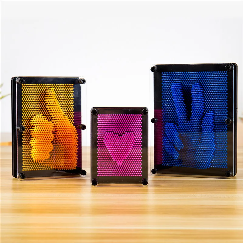 Pin Art 3D Скульптура Игла DIY резьба Форма Настольная игрушка украшение Hogar дом декоративные украшения для дома