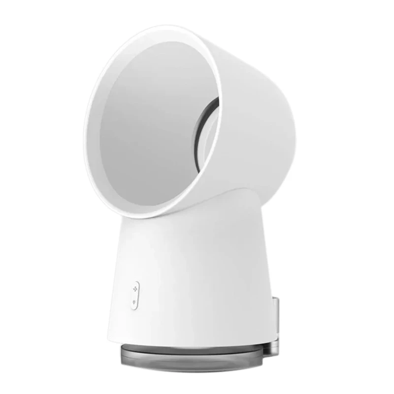 

3 in 1 Mini Cooling Fan Bladeless Desktop Fan Mist Humidifier Led Light 9 Speed Adjustable for Outdoor