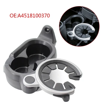 

Upgraded Car Drinks Holder Cup Mount Center Console Double Cup Holder for smart fortwo 451/450 1998-2015 OE A4518100370