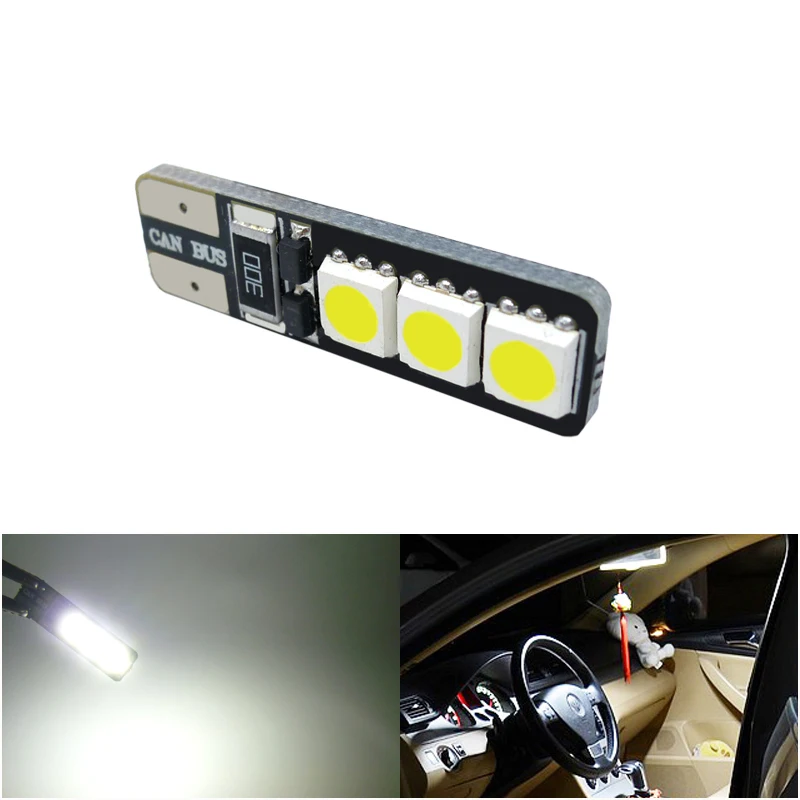 Фото Автомобисветильник светодиодсветодиодный Лампы canbus T10 194 W5W 5050 6SMD Автомобильные