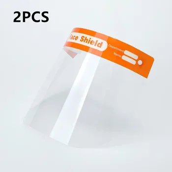

2PCS Clear Face Protection Shield Protective Cover Safty Anti-Fog Anti-Saliva Dust Proof Safe Travel Unisex outdoor Activities