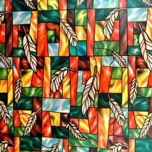 Оконная пленка с узором из перьев, статическая защитная пленка для защиты конфиденциальности, витражная пленка для домашнего декора, несколько размеров, термозащитная пленка 17,7" by78. 7"