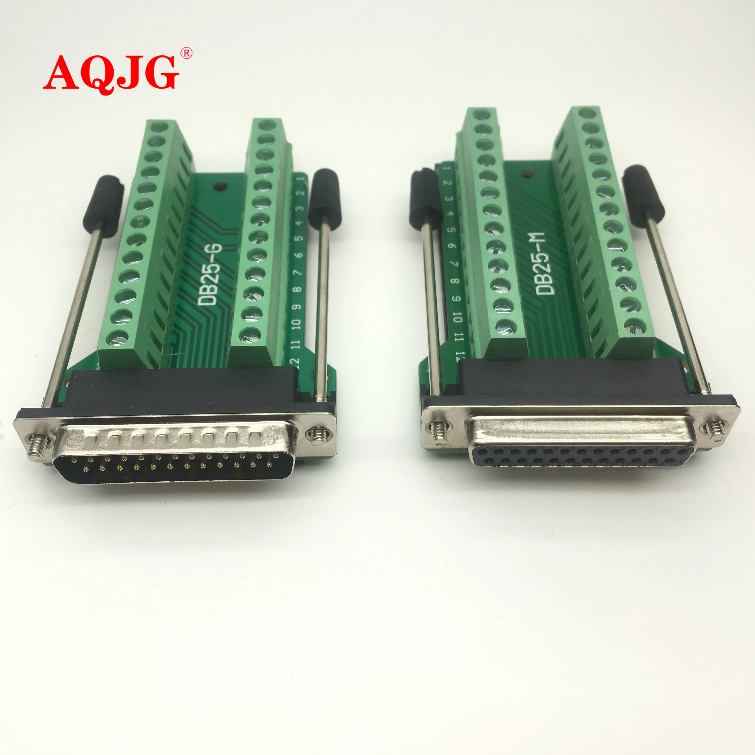 D-SUB-DB25-Male-25Pin-Plug-Breakout-PCB-Board-2-Row-Terminals ...