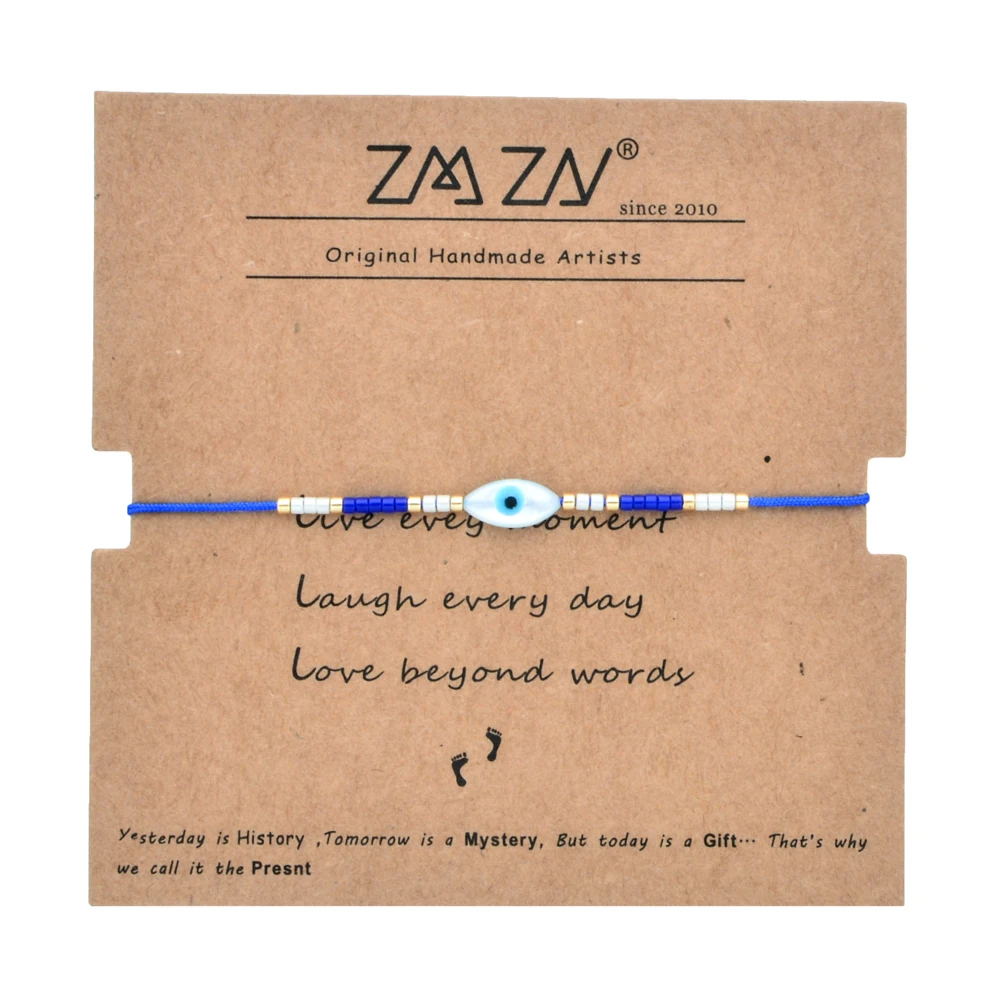 ZMZY Boho Handmade Friendship Bracelets Delica MIYUKI Evil Eye Bracelet Shell Eye Charm Pulseira Mujer Jewelry Women Gift - Image 3