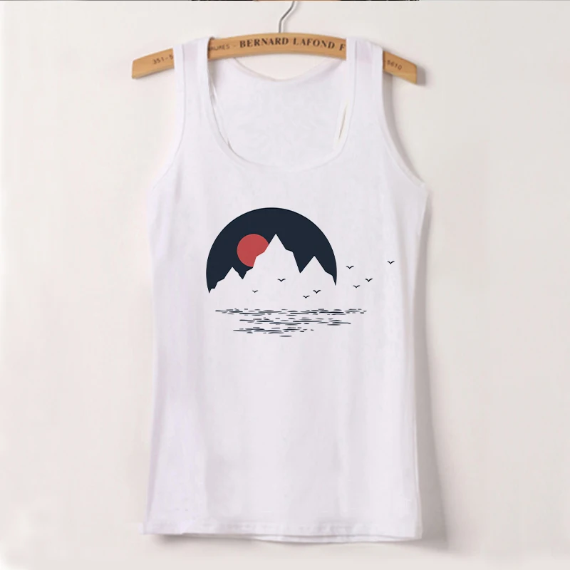 Camisole, женские майки, Vogue Belief Of The Universe, футболка с принтом, Женская Повседневная Свободная майка Harajuku размера плюс, спортивные майки - Цвет: 1341