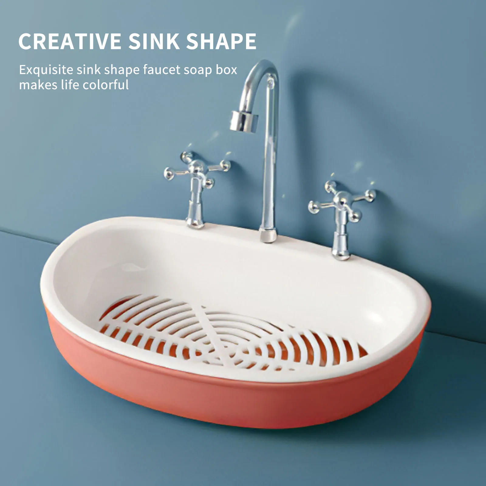 Faucet Shape Soap Dishes Storage Drain Rack Shelf Box Multi-functional Bathroom Toilet Shower Case Tray Holder Double-layer | Дом и сад