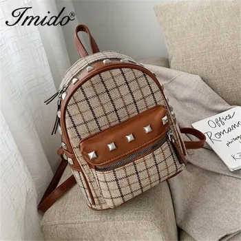 

2020 New Fashion Women Vintage Small Backpack Sweet Lady Mini Backpack Teenage Girl School Backpack Travel Feminina Backpack