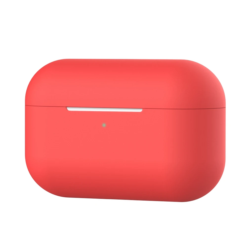 Красный Для Airpods 3 силиконовый чехол для наушников для Airpods Pro противоударный чехол для Apple Airpods Pro Bluetooth чехол для гарнитуры - Цвет: Красный