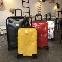 Ретро чемодан ins персональный пароль коробка чемодан неправильный 20 дюймов 24 дюймов дальний чемодан на колесиках для путешествий