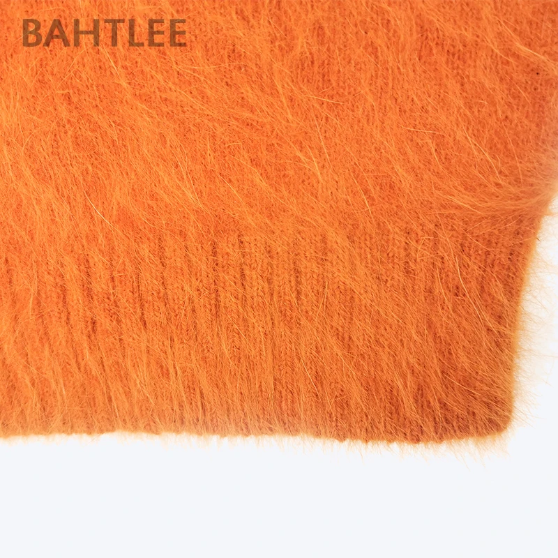 BAHTLEE, Женская Ангорская прямая юбка, до колена, Империя, одноцветная, Осень-зима, шерстяной вязаный джемпер, костюм, Базовый стиль