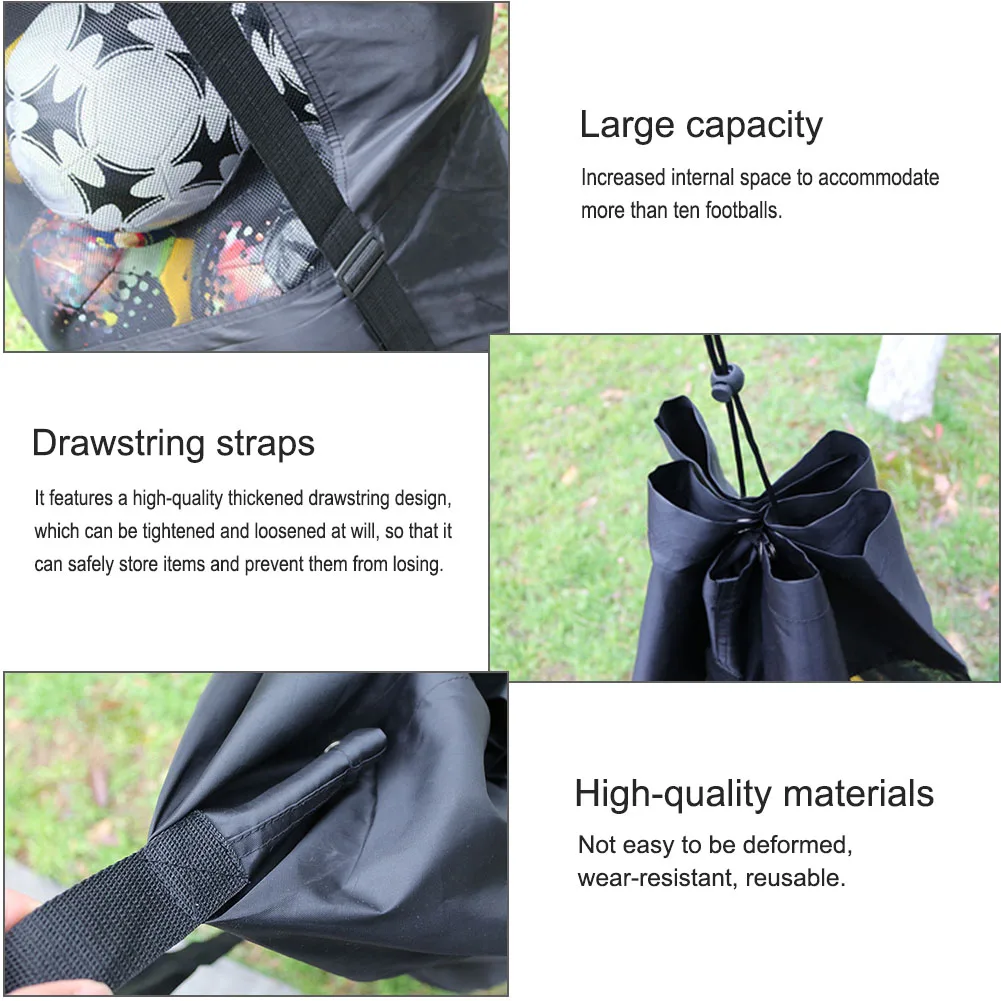 Football Equipment Bag Basketball Volleyball Big Ball Bag Heavy Duty Ball Mesh Large Capacity Football Storage sports ball storage bag sports ball bag