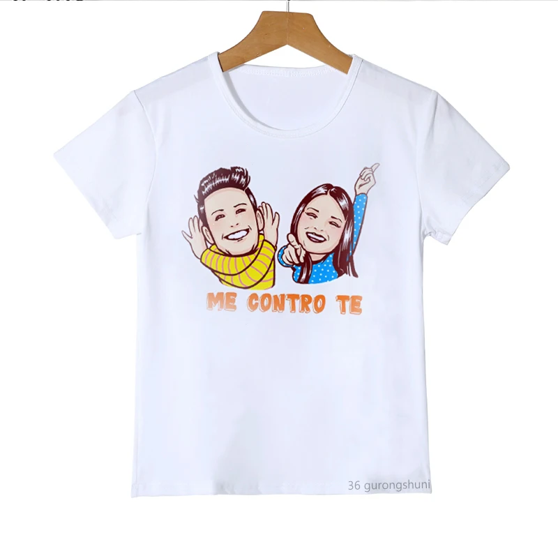 Kawaii Me Contro Te Children's Print Graphic T-Shirt – Short Sleeve Kids' Top