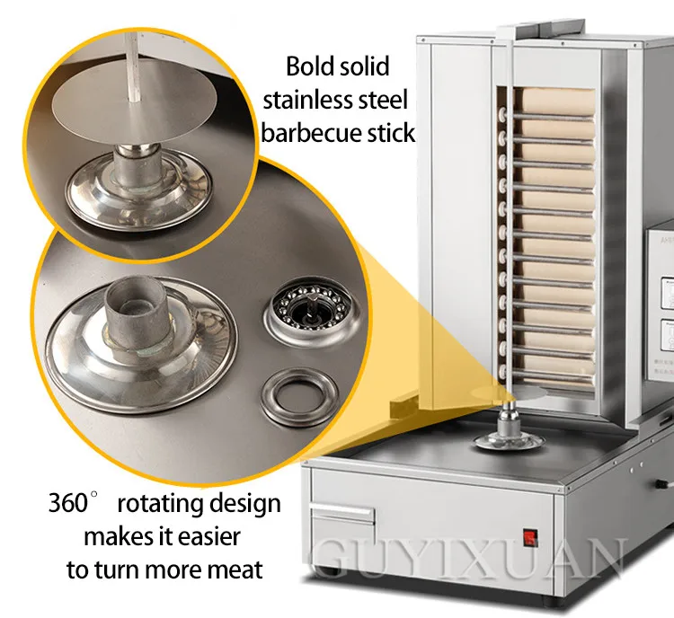 Коммерческая электрическая машина для барбекю, автоматическая вращающаяся Бездымная бразильская Турецкая плита для барбекю, машина для барбекю bibimbap