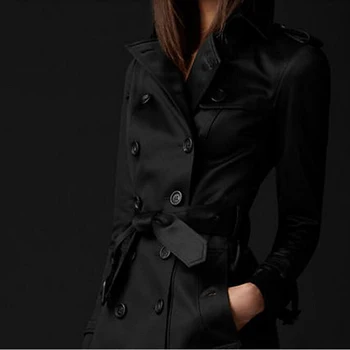 

Ladies Jackets Fashion Women Clothing Long Tops Sexy 2020 New Style European American Double Breasted Slim Coats High quality