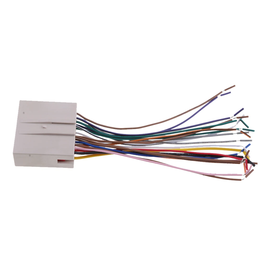 1 Pcs Audio Car Stereos Wiring Harness CD Player Wire For Ford / Hyundai / Lincoln / Mercury Series Etc 18 cm / 7.08 Inch