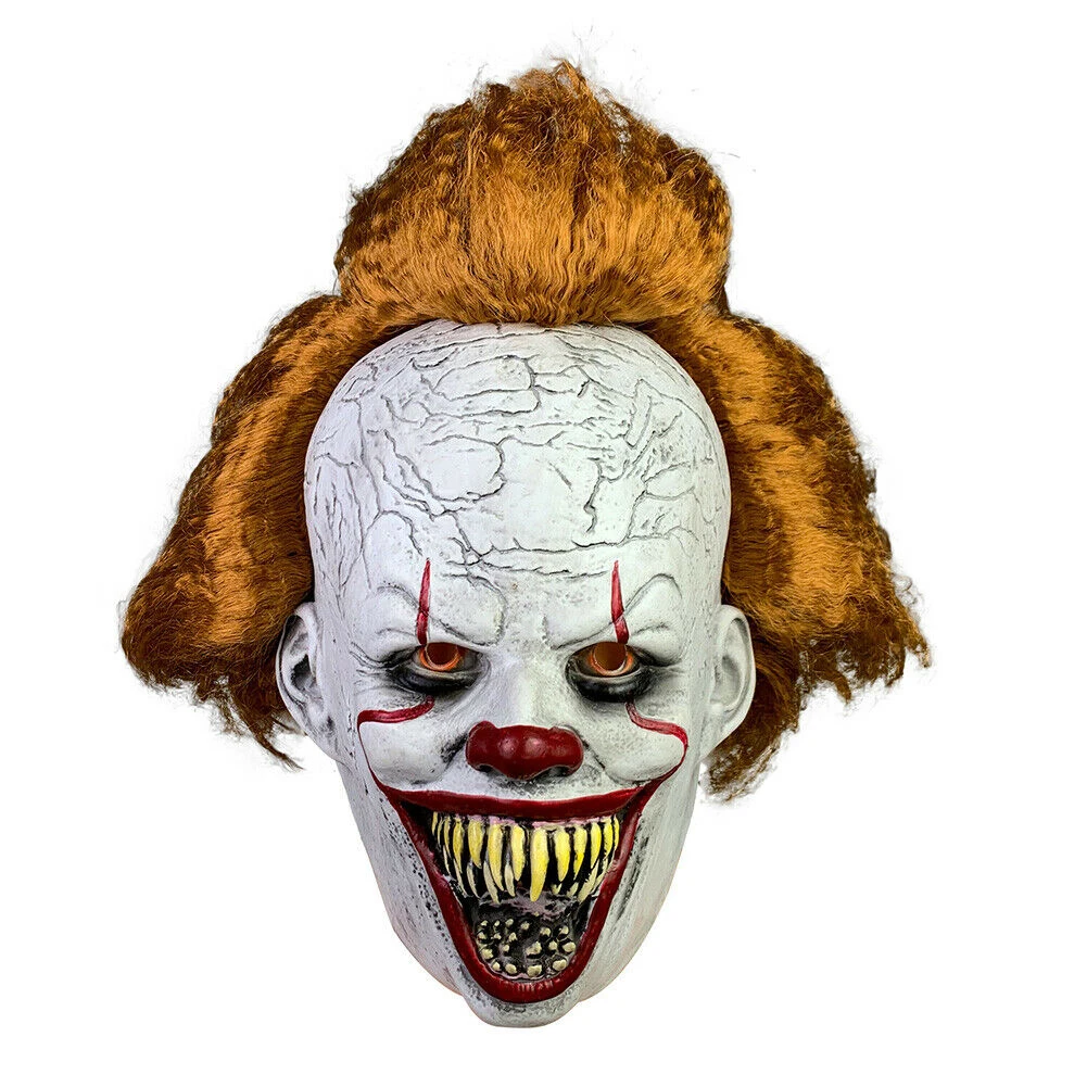Stephen King's It Mask Pennywise одежда для клоуна Маска Клоун маска на Хеллоуин для косплея костюм реквизит Праздничный костюм нарядное платье - Цвет: 04