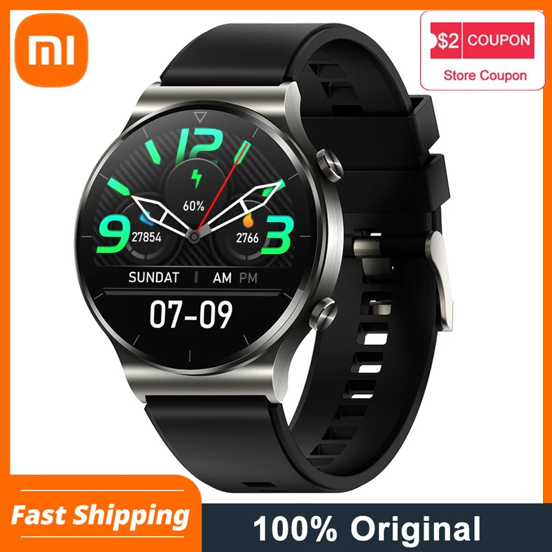 Xiaomi UM92 Smart Watch TWS Bluetooth Headset MP3 Local Music Sports Business Call Waterproof Health Monitor For Men | Электроника