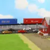 Evemodel C8746 1pc HO Scale 1:87 40ft Shipping Container 40' Cargo Box Model Railway Layout 6