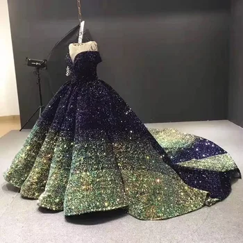 

2019 Beautiful Lilac Mesh Material African Bridal Sequins Lace Fabric High Quality Black Green Gold Nigerian French Tulle Lace