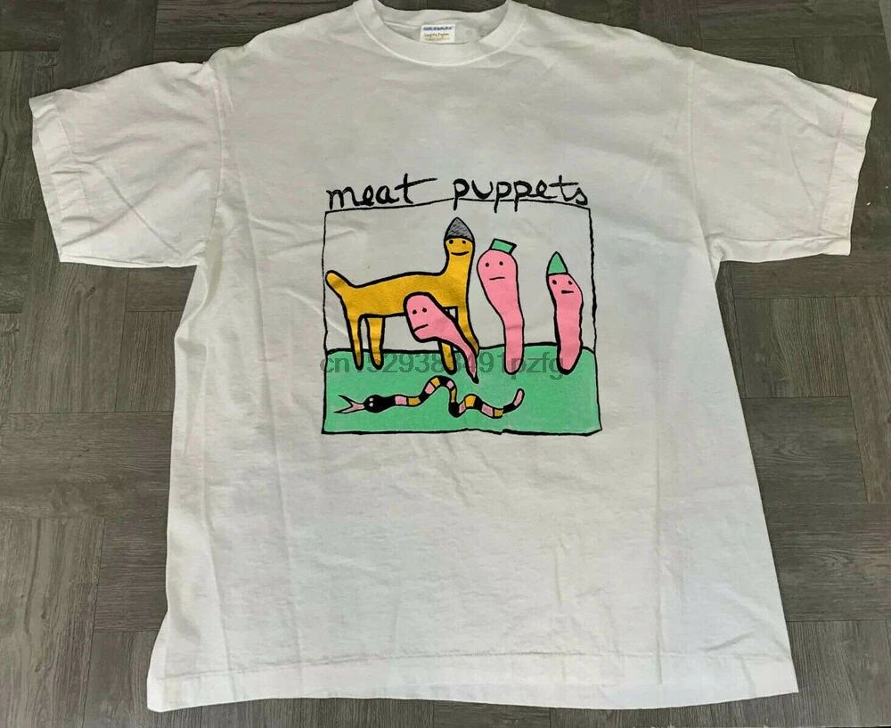 Мясо марионетки 1984 группы панк Тур динозавр Jr REPRINT Футболка-un3gt S-3XL | Мужская