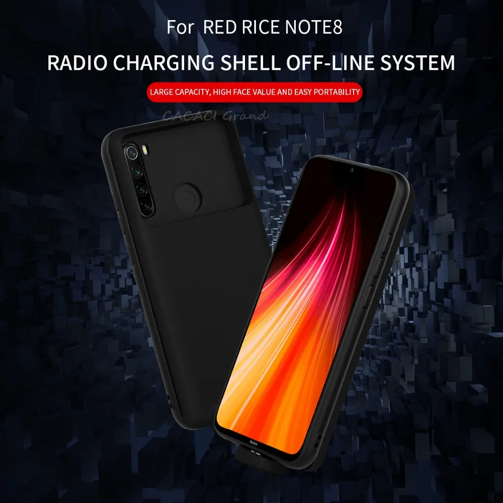 Портативный раздельный Аккумулятор Чехол для Xiaomi Redmi Note 8 зарядное устройство зарядный чехол для Redmi Note 8 Pro внешний блок питания чехол etui