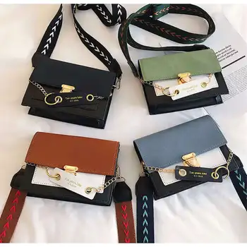 

Leather Crossbody Bags For Women 2020 Travel Handbag Fashion Simple Shoulder Bag Messenger Bag Ladies Wide Strap Bag Coin Purse