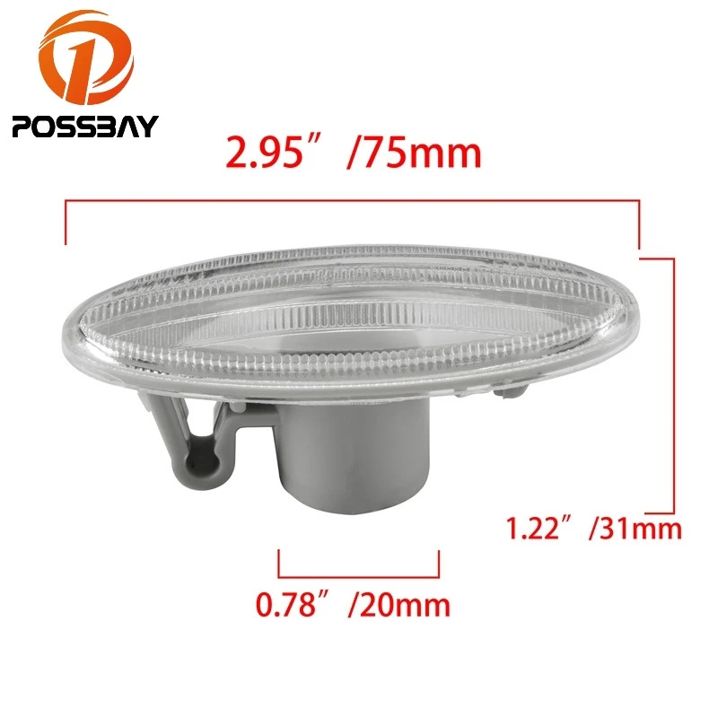 POSSBAY Подходит для Nissan Cube 2009-2013 X-Trail 2007-2013 автомобиля Fender светильник база спереди Поворотники боковые светильник индикатор светильник база