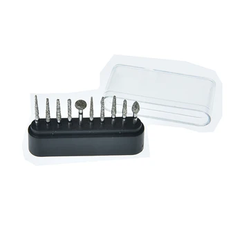 

10pcs/set Dental Burs Set Diamond Polishing Grinding Drill Grinder Bits Rotary Tool Dental Burs Drills kit