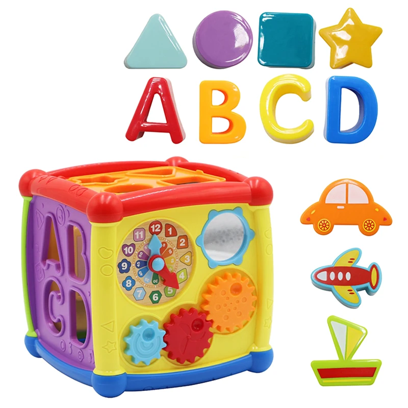 Children's Puzzle Early Learning Shape Pairing Montessori Toys Vocal Shape Pairing Building Blocks Educational Toys For Children