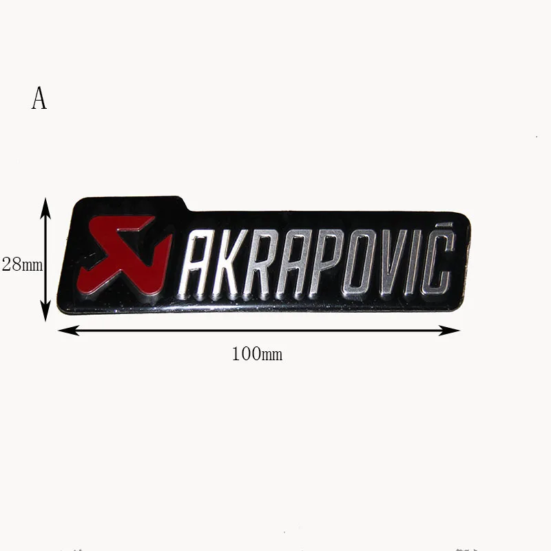 Универсальный алюминиевый 3D стикер этикетки s Akrapovic глушитель наклейка глушитель наклейки для мотоцикла