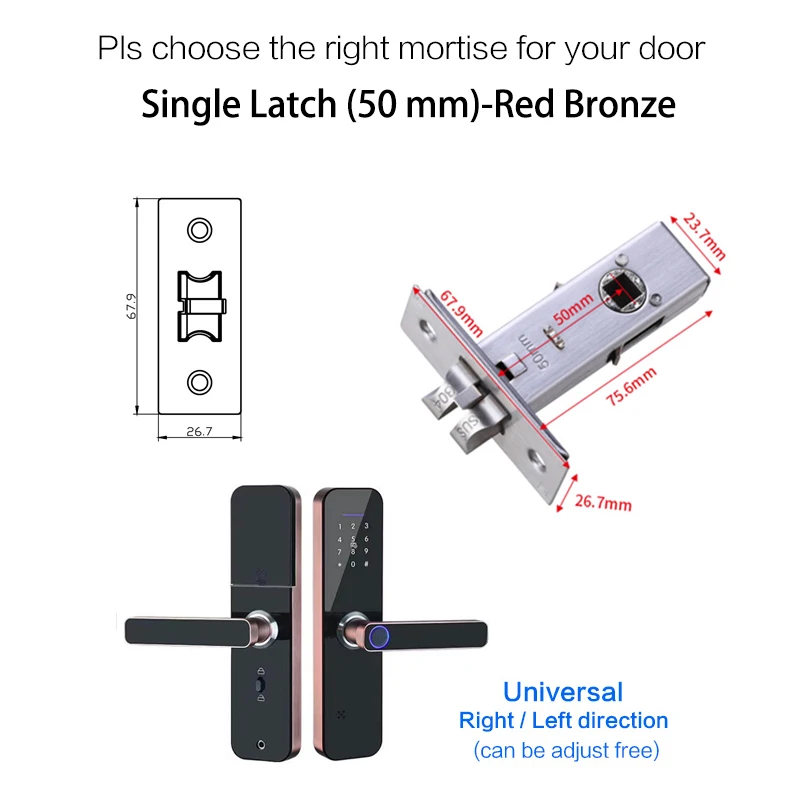 bluetooth door lock Waterproof Tuya Biometric Fingerprint Lock Home Security Intelligent Smart Lock With WiFi APP Password RFID Door Lock best smart door lock Access Control Systems