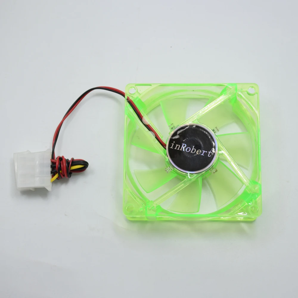 Компьютерный Вентилятор inrotor 80 мм с 4 светодиодами 8025 8 см бесшумный 12 в пост. Тока