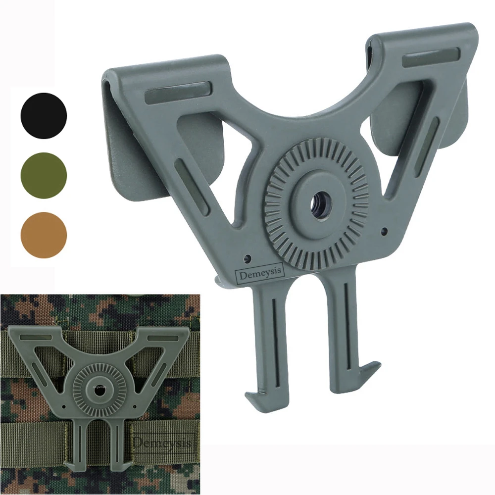 Tactical Holster Platform Military Airsoft Hunting Molle Vest Gun Carry Accessories Adapter and Attachments | Спорт и развлечения