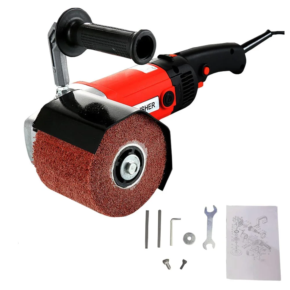 220V Drawing Machine 220V Burnishing Polishing Machine Car Polisher Sander Grinder Metal Stainless Steel Polish Drawing Burnishing Machine - Цвет: 220V Drawing Machine