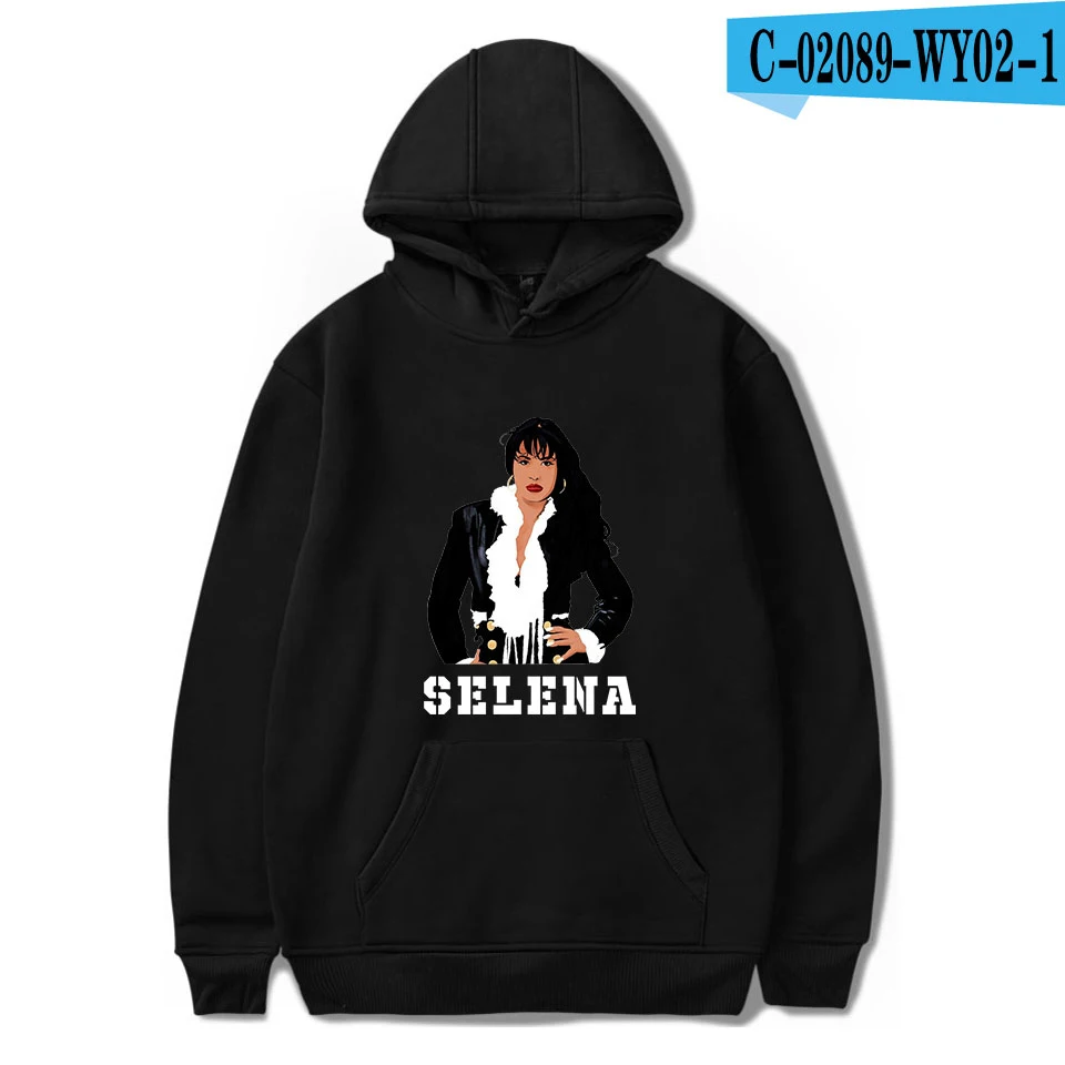 As picture Повседневные осенние толстовки с капюшоном selena quintanilla для женщин и мужчин, красные толстовки с капюшоном, модные удобные пуловеры с капюшоном для девочек - Цвет: As picture