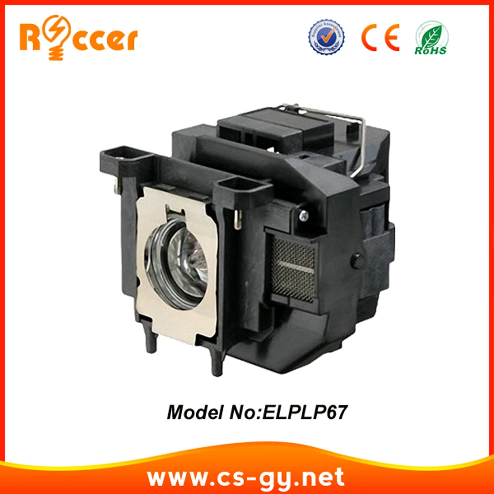 ROCCER совместимая Лампа для проектора ELPLP67 V13H010L67 Epson EB-X14 EB-W02 EB-X02 EB-S12 EB-X11 | Освещение