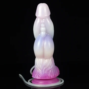 YOCY Huge Knot Dildo Squirting Function Anal Plug With Suction Cup Silicone Fantasy Dildo Animal Ejaculating Penis Orgasm 4
