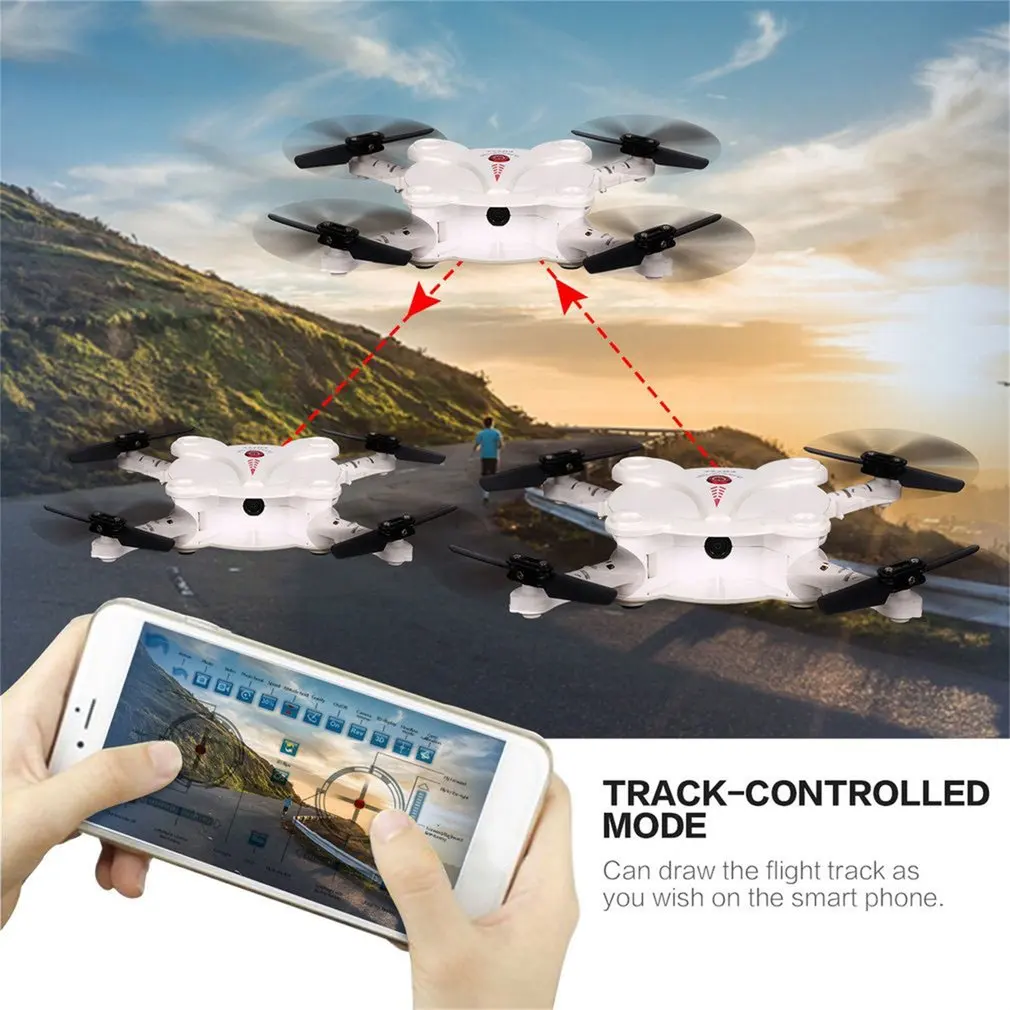FQ777 FQ17W 2,4G 6 осевой гиростабилизированный мини скоростной Дрон Wi-Fi FPV(first person View складной RTF Квадрокоптер с дистанционным управлением с 0.3MP Камера удержания высоты «Безголовый» режим
